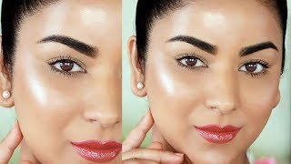 Easy 3Step GlowingDewy Makeup Tutorial No Highlighter [upl. by Aleet]