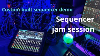 Custombuilt sequencer jam session demo Reaktor amp TouchOSC [upl. by Basile]