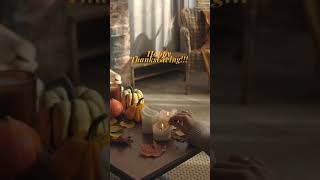 Thanksgiving Candlelight amp Pumpkins  Cozy Porch Vibes 🍂🕯️ HappyThanksgiving CozyAmbience [upl. by Quarta]