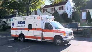 Union Township NJ EMU EMS5 responding  Video 451 [upl. by Kirre783]