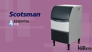 Scotsman 100lbs Full Cube Undercounter Ice Maker CU0920MA1 [upl. by Rockel]