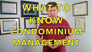 What To Know about condominium management [upl. by Rangel91]