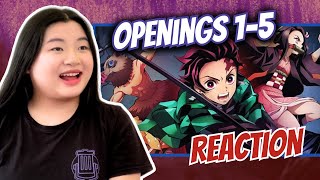 I Reacted to DEMON SLAYER Openings 15 and Ranked Them [upl. by Eiramrebma]