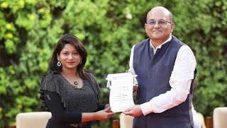 IIMB honours Samina Bano PGP 2010 and Founder RightWalk Foundation with DAA 2023 [upl. by Nwotna]