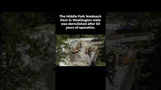 Nooksack Dam Removal timelapse washington usa tiktok shorts [upl. by Davida]