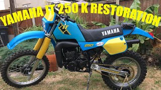 Restoring a yamaha IT 250 K FULL restoration from pig to minty [upl. by Anot]