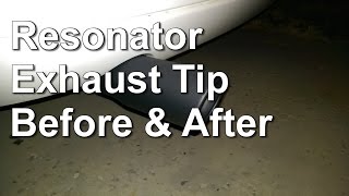 Resonator Exhaust Tip Before amp After  2005 Ford Focus [upl. by Intisar145]