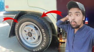 Car Ke Liye New Tyres Le Li 😍 [upl. by Astrahan419]