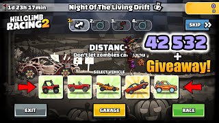 Hill Climb Racing 2 – 42532 points in NIGHT OF THE LIVING DRIFT Team Event [upl. by Analaf520]