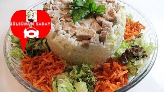 Maklube  Maklube tarifi  Makbule rezept  Etli pilav  Gülsümün Sarayi [upl. by Aibos442]