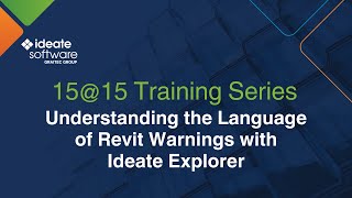 1515 Understanding the Language of Revit Warnings with Ideate Explorer [upl. by Vincenty]