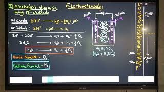 Electrolysis of aqueous H2SO4 Using Pt electrode  Electrochemistry Lecture08  U Can Join [upl. by Pace]