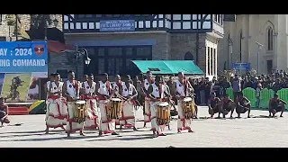 Army Day 2024 Madras Regiment Showcase traditional Warfare Oyilattam at Ridge Maidan Shimla [upl. by Eniluj]