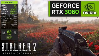 RTX 3060 on STALKER 2  1080p 1440p DLSS and Frame Generation [upl. by Elledoj169]