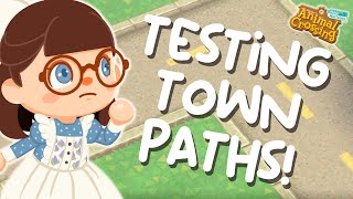 Testing 10 PERFECT PATHS for TOWN amp CITY Islands  Animal Crossing New Horizons [upl. by Budde]