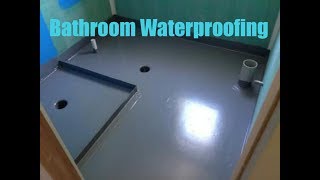 Bathroom Waterproofing Work DC Engineer [upl. by Eatnohs]