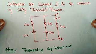 Thevenins theorem  problem 1  Tamil [upl. by Annaira]