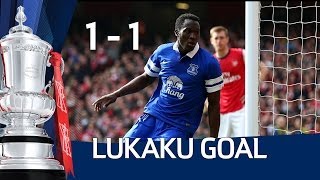 ROMELU LUKAKU GOAL Arsenal vs Everton 41 FA Cup Sixth Round HD [upl. by Stanislaus]