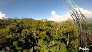 Acidente parapente colapso fly back Paraglider colapso [upl. by Lobiv79]