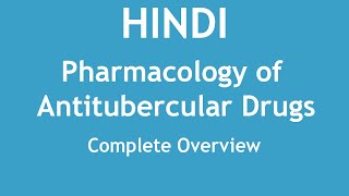 Pharmacology of Antitubercular Drugs Complete Overview HINDI  Dr Shikha Parmar [upl. by Bennir]