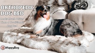 iHappyDog Luxury Faux Fur Dog Bed for Ultimate Comfort [upl. by Ayanat436]