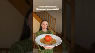 Tomate farcie revisité parfait en entrée 🥒 food cooking recipe recettefacile recette food [upl. by Llenet]