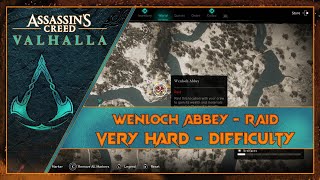 Wenloch Abbey  Raid  AC Valhalla  Very Hard  Master Difficulty  RTX 2070 [upl. by Asyram]