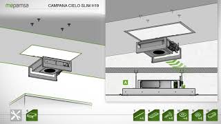 Instalación Campana Extractora Mepamsa Cielo [upl. by Brill]