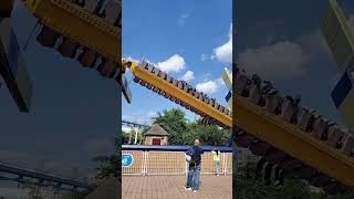 Backflash ride Jinjiang Action Park themepark topspin thrillride extremerides tornado zamperla [upl. by Suhcnip]