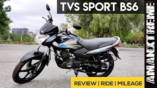 TVS Sport BS6 Hindi review  Everything about Tvs Sport bs6 edition [upl. by Erdnoid386]