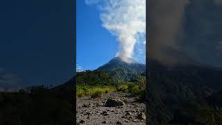 Merapi volcanos rumbling sound before eruption [upl. by Eveneg856]