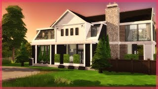 Luxury Modern Family Home 🌄 The Sims 4 Speed Build [upl. by Ormand]