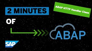 ABAP ABAP HTTP Handler Class [upl. by Arral]