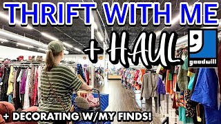 FINALLY FOUND ONE THRIFTING IN GOODWILL  COME THRIFT WITH ME amp SEE MY STYLED THRIFT HAUL [upl. by Jariah]