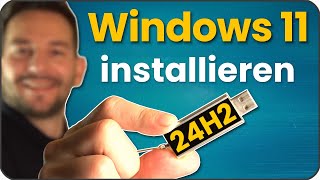 Windows 11 installieren deutsch 24H2 Update  Windows11 Auf alten PC installieren [upl. by Imehon]