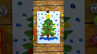 How to draw a beautiful Christmas tree kids [upl. by Koralie]