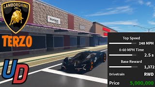 Roblox Ultimate Driving  Review of the Lamborghini Terzo Millennio [upl. by Ametaf]