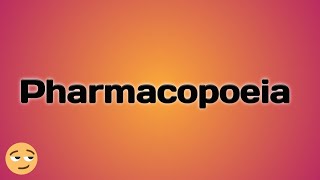 12 Introduction to pharmacopoeia  IOC  TPL [upl. by Sorvats433]