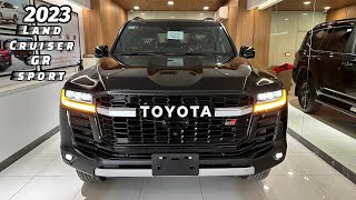 2023 Toyota Land Cruiser GR Sport Black  Exterior and Interior Walkaround [upl. by Inahc822]