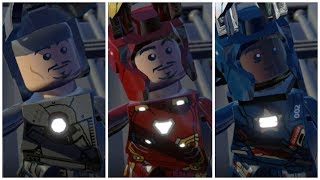 All MCU Iron Man in LEGO Marvel Superheroes Cutscene  Mods [upl. by Kasey]