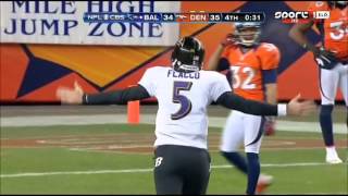 Jacoby Jones Touchdown vs Denver in Playoff HUN [upl. by Daj]