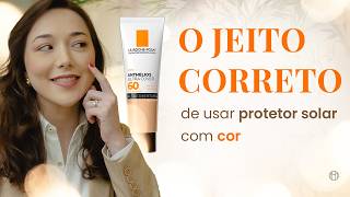 APRENDA uma MAQUIAGEM simple usando Protetor Solar Cor [upl. by Htims]