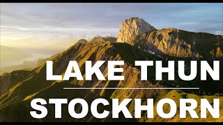 Lake Thun Stockhorn Switzerland 4K Drone Movie [upl. by Notsniw364]