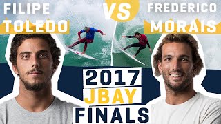 Filipe Toledo Battles Frederico Morais 2017 JBAY Finals FULL HEAT REPLAY  WSL REWIND [upl. by Mota]