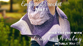 How to Crochet Embossed Crochet Embossed Crochet Flower Tutorial [upl. by Sergias952]