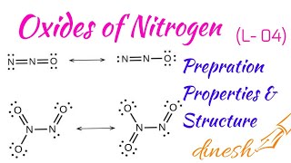 OXIDES OF NITROGEN  Structure of Nitrogens Oxide  Preparation  Properties and Structure [upl. by Christabelle]