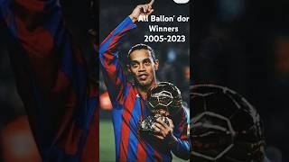 All Ballondor winners from 20052023 fifa football [upl. by Ravens]