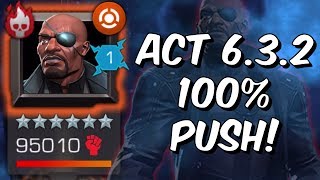 Act 632 100 Push  Nick Fury Boss Chapter Overhang 100  Marvel Contest of Champions [upl. by Druce]