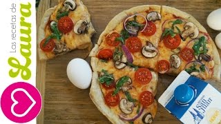 Como hacer PIZZA en SARTEN  Comidas Saludables [upl. by Rodman58]