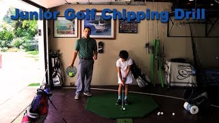 Junior Golf Chipping Drill [upl. by Bronwen]